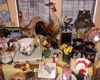 Large rooster collection