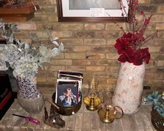 Vases, flora, vintage programs, candle holders, and more.