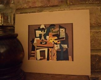 Picasso print, "The Three Musicians".