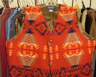 Nice!!! Vintage Pendleton Southwest wool men's vest.