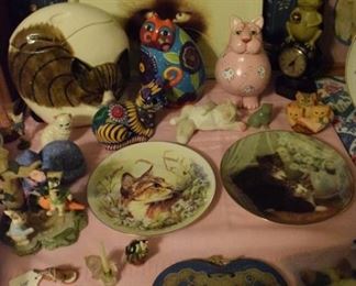 Cat themed items.