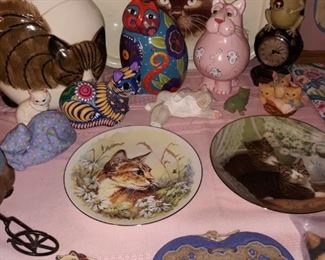 Cat themed items.