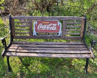 Classic Coca Cola Bench