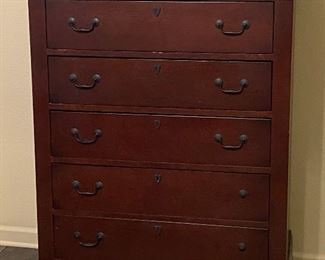 https://www.ebay.com/itm/114790664313 TM9101 Mahogany Tall Chest of Drawers 3 Day Auction