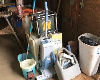 Electrolux upright vacuum, includes hand tools and box of vacuum cleaner bags.