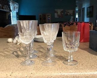 Cut lead crystal stemware, three patters/sizes to choose from