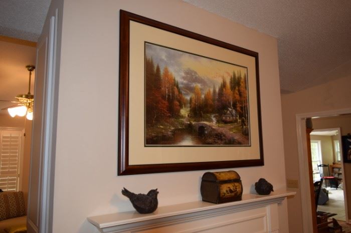 Thomas Kincade  4' X 3' Overall Framed Limited Edition 2802/3850 S/N Paper