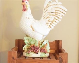 15" Rooster Figurine