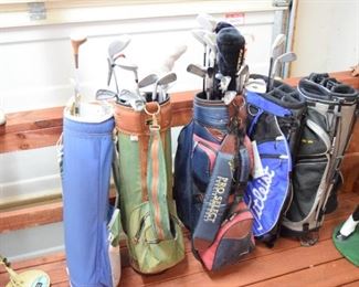 Golf Bags, Clubs, Balls