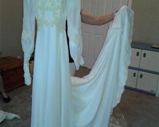 1981 bridal gown, Dave's Bridal, Boca Raton, veil included