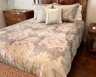 Queen bed with Adjust-a-Sleep mattress.