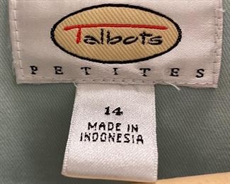 Wide selection of women's clothing: Talbots