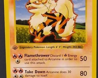Arcanine First EdtionFront