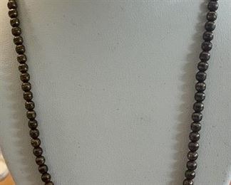Antique 9K Gold Ball Bead Necklace (As Is) The C.B. Brown Co. Jewelers Omaha NE Weighs 10.1 Grams Original Box