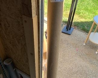 3 Unopened unused 5x7 back drops, white green and black