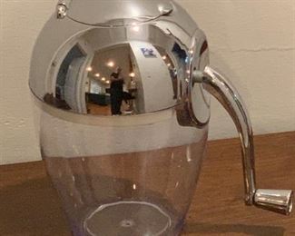 Vintage hand turned ice crusher