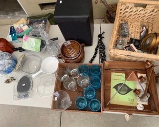 Unique selection of housewares, including a copper pyramid kit from the 1970’s