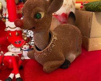 Bobblehead vintage reindeer