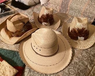 Ladies cowboy hats. Alamo Hats, Shady Brady, vintage Levi’s hats