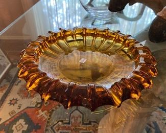 Blenko mid century ashtray