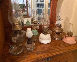 Antique oil lanterns