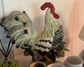 Ceramic rooster