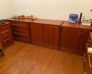 Credenzas and file cabinets