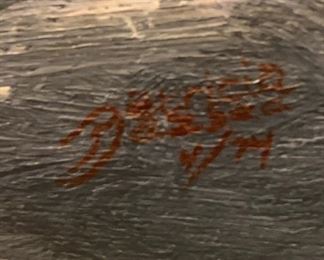 Signed and framed art