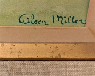 Signed and framed art