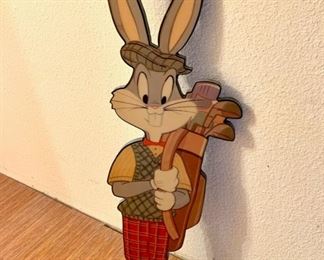 Looney Tunes Gallery 92 Bugs Bunny Golfer 30" Wall Art Warner Bros Studio 1993