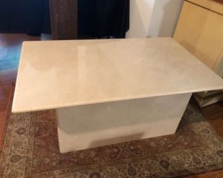 marble coffee table with matching end table