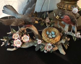 Signed Goto Original Ceramic Robin Figurine