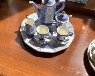 miniature tea set