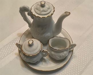 miniature tea set