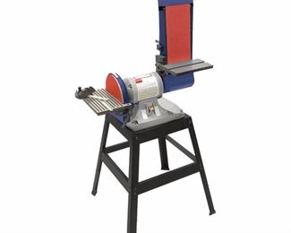 DAYTON 6"x9" Belt & Disc Sander - New in Box - Includes: 6Y001 Sander & 5A335 Multipurpose Stand