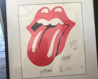 Rolling Stones signed Print