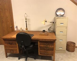 vintage executive desk