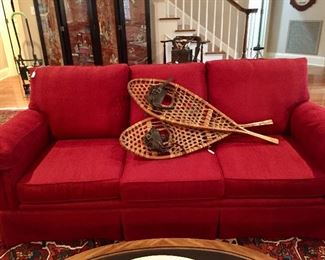Another great sofa but you can put these snowshoes away for a few months...
