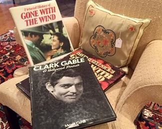 Another armchair on top of a great rug - Clark hangs out here too.