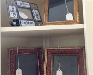 Dozens of table-top frames