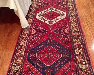 Great all-wool runner - bright colours - handwoven