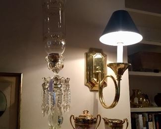 One of a pair of lusters - later 19th C.