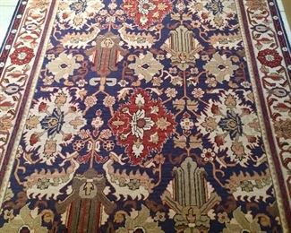 One of the only machine-made rugs in the house