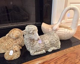 I'm sure it's hard to believe but these animals aren't real - wood and iron instead