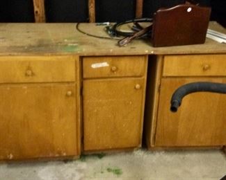 Old cabinets and counter