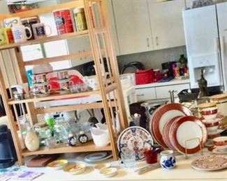 Lots of dishes and kitchenware