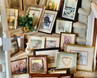 Hundreds of framed items