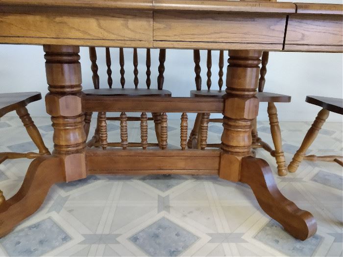 Solid wood table & 6 chairs/sold together or deperate