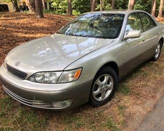 1999 Lexus ES300 Sedan with 3.0 Liter V6 Engine, Automatic 4 Speed Automatic Transmission with Overdrive, Moon Roof, Multi CD Player, Leather Interior, Dual Power Seats, Great Tires, 90,000 Miles and Clean Title. Can be Test-Driven During the Sale Times Only. Selling for $4,500 or very best reasonable offer. VIN: JT8BF28G8X0153318