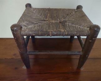 Small rush stool